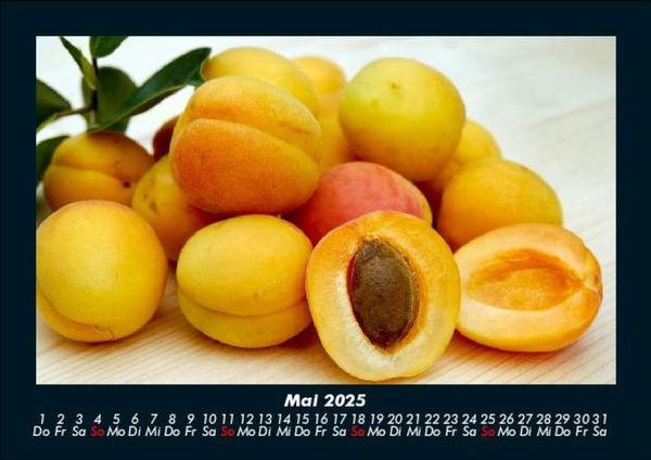 Produktbild: Obstkalender 2025 Fotokalender DIN A5