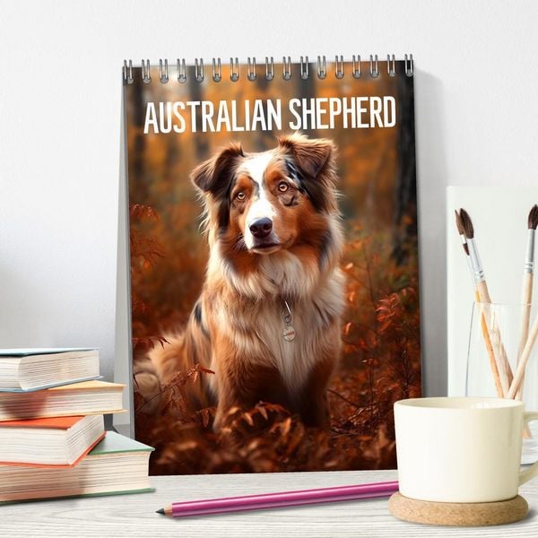 Produktbild: Australian Shepherd (Tischkalender 2026 DIN A5 hoch), CALVENDO Monatskalender