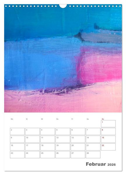 Produktbild: Farbliche Stille - Ein Jahr der inneren Ruhe mit abstrakten Farbspielen (Wandkalender 2026 DIN A3 hoch), CALVENDO Monatskalender