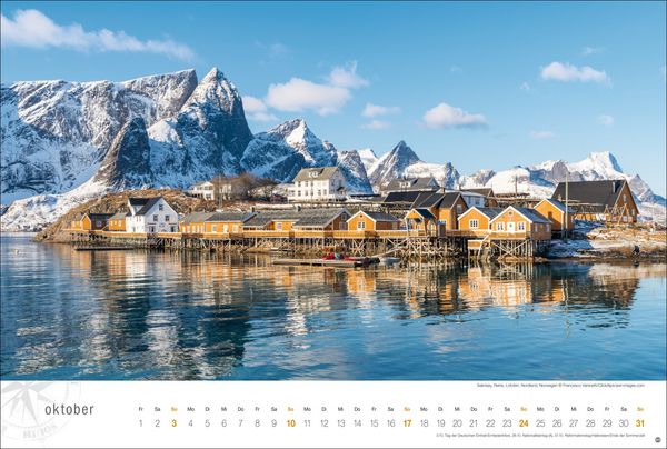 Produktbild: Hurtigruten Globetrotter Kalender 2027 - Von unber&uuml;hrten Fjorden und stillen Bergen