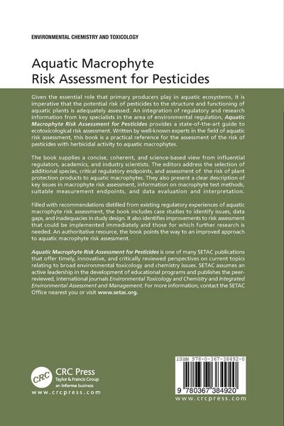 Produktbild: Aquatic Macrophyte Risk Assessment for Pesticides