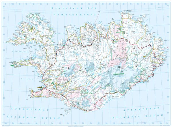 Produktbild: ADAC L&auml;nderkarte Island 1:600.000