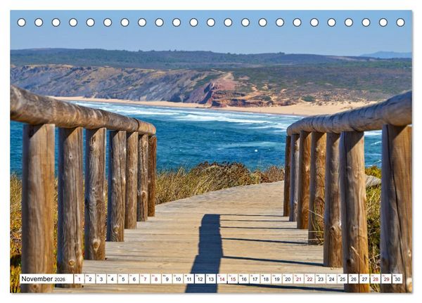 Produktbild: Algarve - Die wilde Westk&uuml;ste Costa Vicentina (Tischkalender 2026 DIN A5 quer), CALVENDO Monatskalender