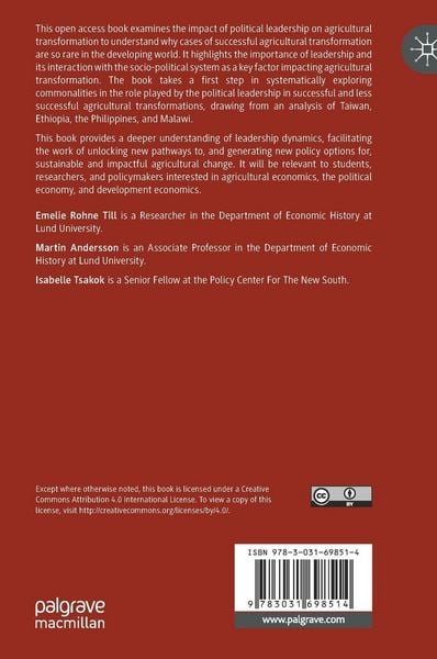 Produktbild: Political Leadership and Agricultural Transformation
