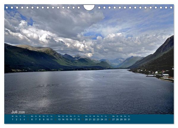 Produktbild: Norwegen atemberaubende Landschaft (Wandkalender 2026 DIN A4 quer), CALVENDO Monatskalender