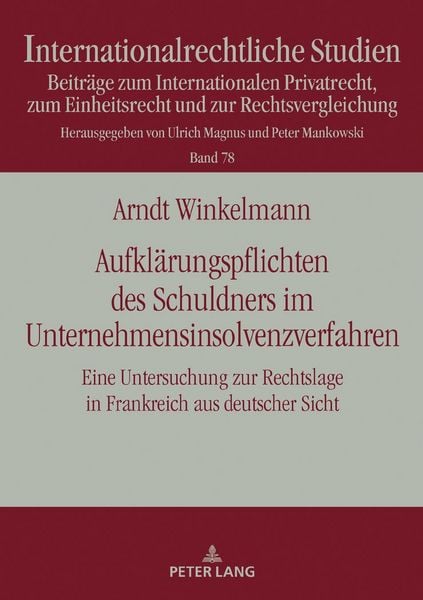 Produktbild: Aufklaerungspflichten des Schuldners im Unternehmensinsolvenzverfahren