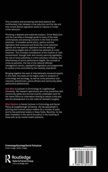 Produktbild: Crime Reduction and the Law
