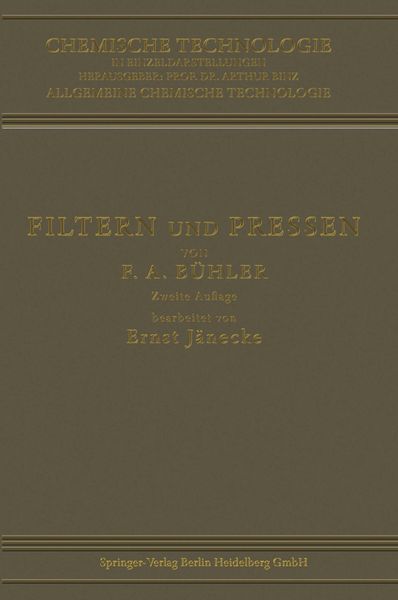Produktbild: Filtern und Pressen zum Trennen von Fl&uuml;ssigkeiten und Festen Stoffen