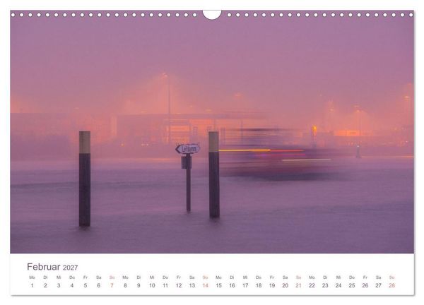 Produktbild: Hamburgs Hafenlichter (Wandkalender 2027 DIN A3 quer), CALVENDO Monatskalender