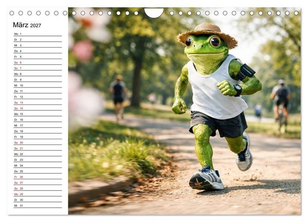 Produktbild: Sportfrosch (Wandkalender 2027 DIN A4 quer), CALVENDO Monatskalender