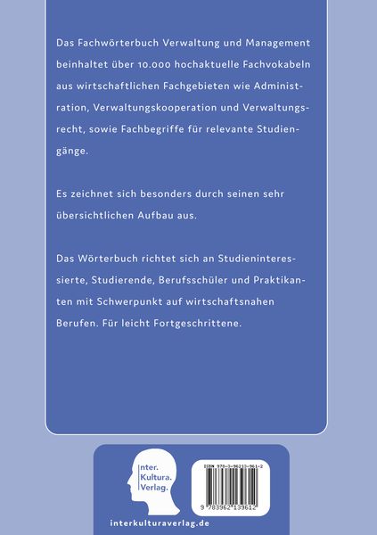Produktbild: Interkultura Praxisw&ouml;rterbuch f&uuml;r Verwaltung und Management