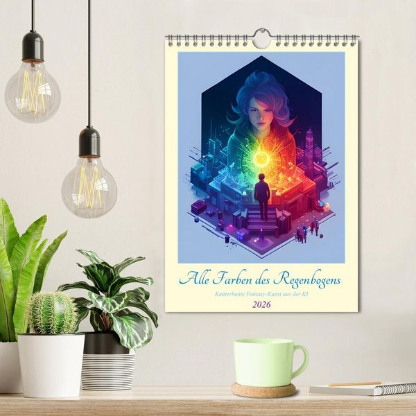 Produktbild: Alle Farben des Regenbogens (Wandkalender 2026 DIN A4 hoch), CALVENDO Monatskalender