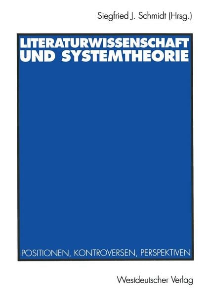 Produktbild: Literaturwissenschaft und Systemtheorie