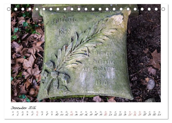 Produktbild: Alter Friedhof Freiburg (Tischkalender 2026 DIN A5 quer), CALVENDO Monatskalender