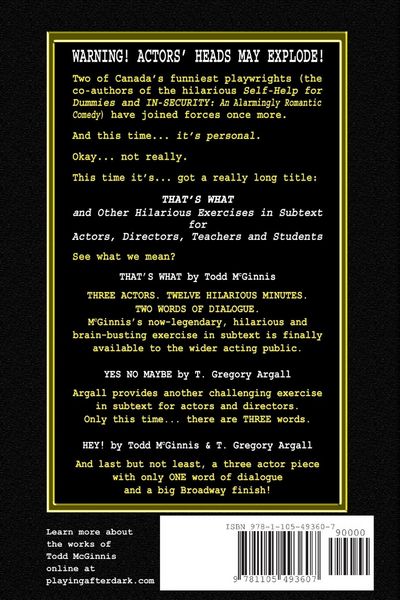 Produktbild: That's What And Other Exercises in Subtext