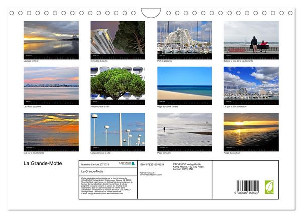 Produktbild: La Grande-Motte (Calendrier mural 2026 DIN A4 vertical), CALVENDO calendrier mensuel