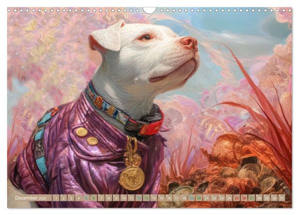 Produktbild: Punkerhunde - Witzige Illustrationen (Wandkalender 2026 DIN A3 quer), CALVENDO Monatskalender
