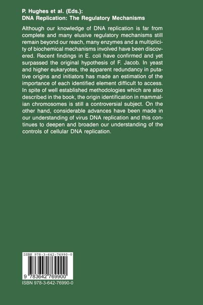 Produktbild: DNA Replication: The Regulatory Mechanisms