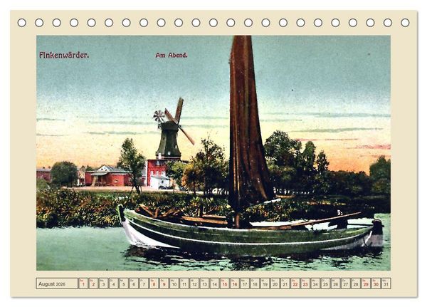 Produktbild: Gru&szlig; aus Finkenwerder (Tischkalender 2026 DIN A5 quer), CALVENDO Monatskalender