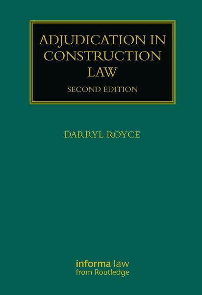 Produktbild: Royce, D: Adjudication in Construction Law
