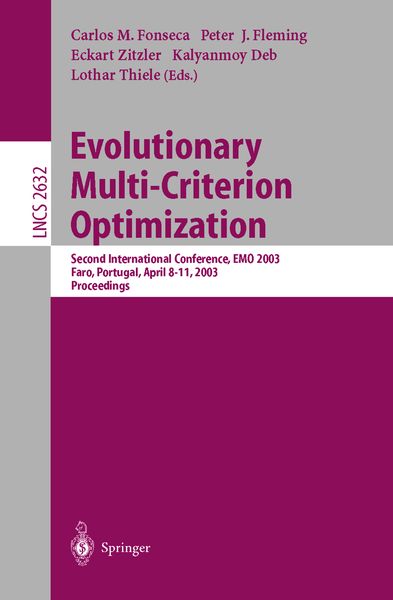 Produktbild: Evolutionary Multi-Criterion Optimization