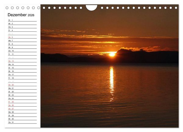 Produktbild: Impressionen von Norwegen entlang der Hurtigruten (Wandkalender 2026 DIN A4 quer), CALVENDO Monatskalender