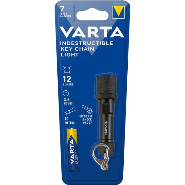 Produktbild: Varta Indestructible Key Chain Light 16701101421 LED Mini-Taschenlampe batteriebetrieben 12 lm 3.5 h 19 g