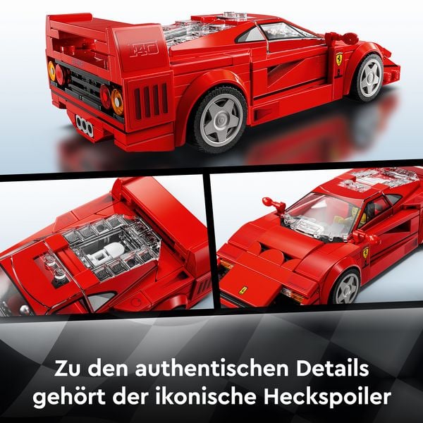 Produktbild: LEGO Speed Champions Ferrari F40 Supersportwagen, Spielzeugauto 76934