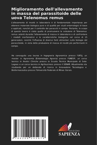 Produktbild: Miglioramento dell'allevamento in massa del parassitoide delle uova Telenomus remus
