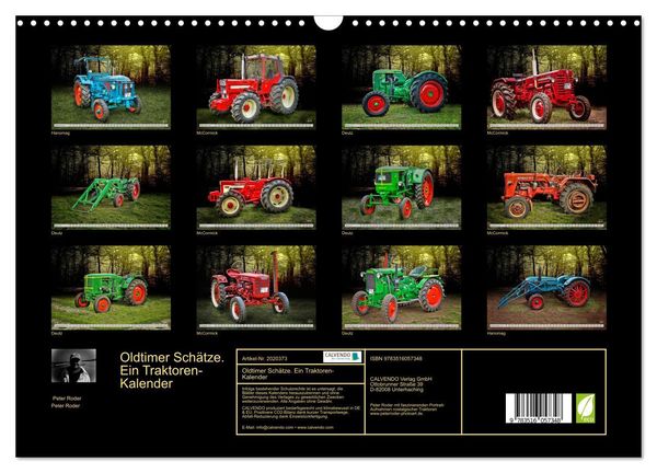Produktbild: Oldtimer Sch&auml;tze. Ein Traktoren-Kalender (Wandkalender 2026 DIN A3 quer), CALVENDO Monatskalender