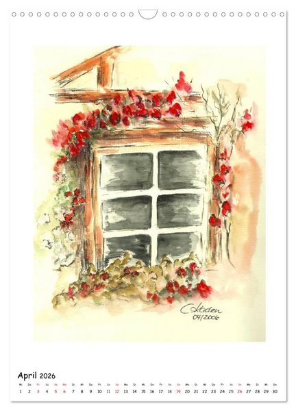 Produktbild: Der Aquarell-Kalender No.2 (Wandkalender 2026 DIN A3 hoch), CALVENDO Monatskalender