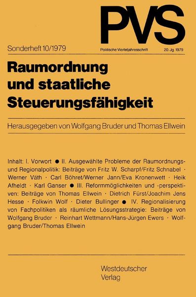 Produktbild: Raumordnung und staatliche Steuerungsf&auml;higkeit