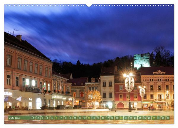 Produktbild: Zauberhaftes Brasov - Das Juwel Siebenb&uuml;rgens imitten der Karpaten (hochwertiger Premium Wandkalender 2026 DIN A2 quer), Kunstdruck in Hochglanz