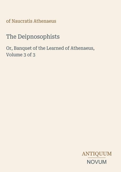 Produktbild: The Deipnosophists
