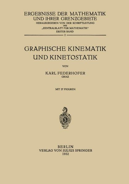 Produktbild: Graphische Kinematik und Kinetostatik