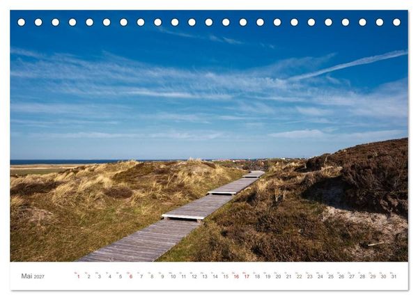 Produktbild: Stege & Wege auf Sylt (Tischkalender 2027 DIN A5 quer), CALVENDO Monatskalender