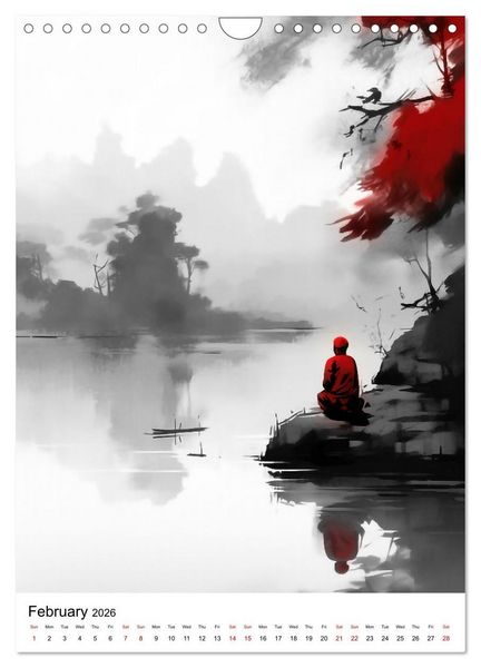 Produktbild: Zen Serenity (Wall Calendar 2026 DIN A4 portrait), CALVENDO 12 Month Wall Calendar