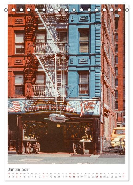 Produktbild: New York 1975 (Tischkalender 2026 DIN A5 hoch), CALVENDO Monatskalender