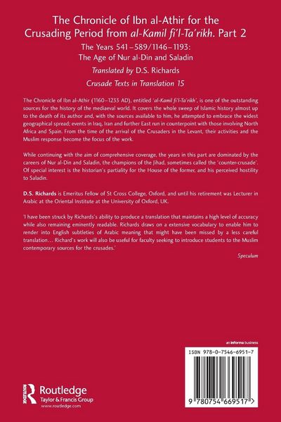 Produktbild: The Chronicle of Ibn al-Athir for the Crusading Period from al-Kamil fi'l-Ta'rikh. Part 2