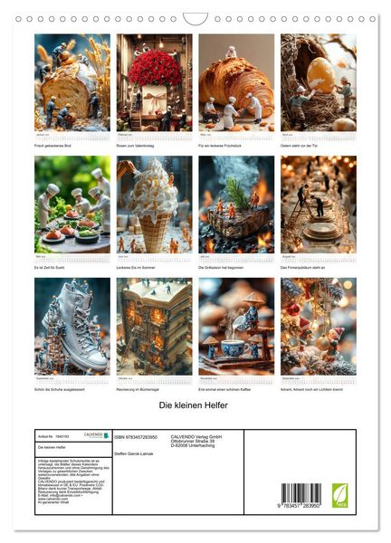 Produktbild: Die kleinen Helfer (Wandkalender 2026 DIN A3 hoch), CALVENDO Monatskalender