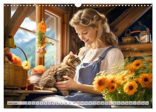 Produktbild: Alm Leben - Meine Liebe zum Bergbauernhof (Wandkalender 2026 DIN A3 quer), CALVENDO Monatskalender