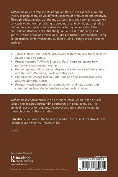 Produktbild: Authorship Roles in Popular Music