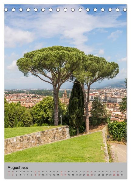 Produktbild: FLORENZ Impressionen bei Tag und Nacht (Tischkalender 2026 DIN A5 hoch), CALVENDO Monatskalender
