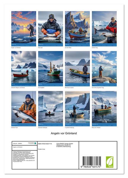 Produktbild: Angeln vor Gr&ouml;nland (Wandkalender 2026 DIN A4 hoch), CALVENDO Monatskalender