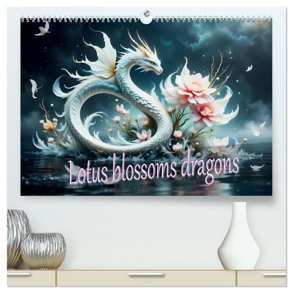 Produktbild: Lotus blossom dragons (High Quality Premium Wall Calendar 2027 DIN A2 landscape),CALVENDO 12 Month Wall Calendar