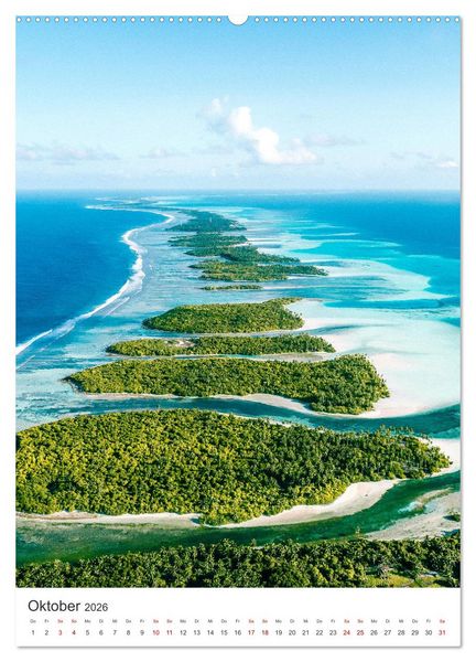 Produktbild: Tropisches Paradies Luftaufnahmen (Wandkalender 2026 DIN A2 hoch), CALVENDO Monatskalender