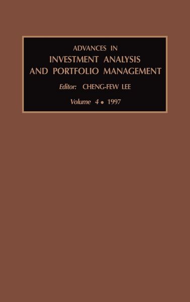 Produktbild: Advances in Investment Analysis and Portfolio Management