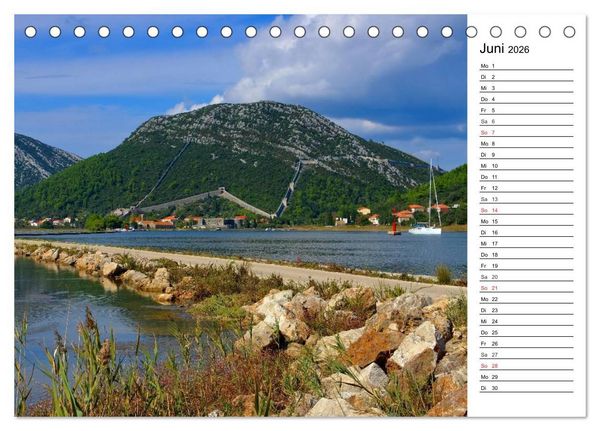 Produktbild: Kroatien - Traumhafte Landschaften und faszinierende St&auml;dte (Tischkalender 2026 DIN A5 quer), CALVENDO Monatskalender