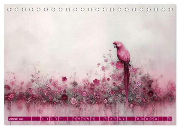 Produktbild: Die verzauberte Menagerie (Tischkalender 2026 DIN A5 quer), CALVENDO Monatskalender