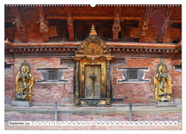 Produktbild: LALITPUR, die alte K&ouml;nigsstadt (hochwertiger Premium Wandkalender 2026 DIN A2 quer), Kunstdruck in Hochglanz
